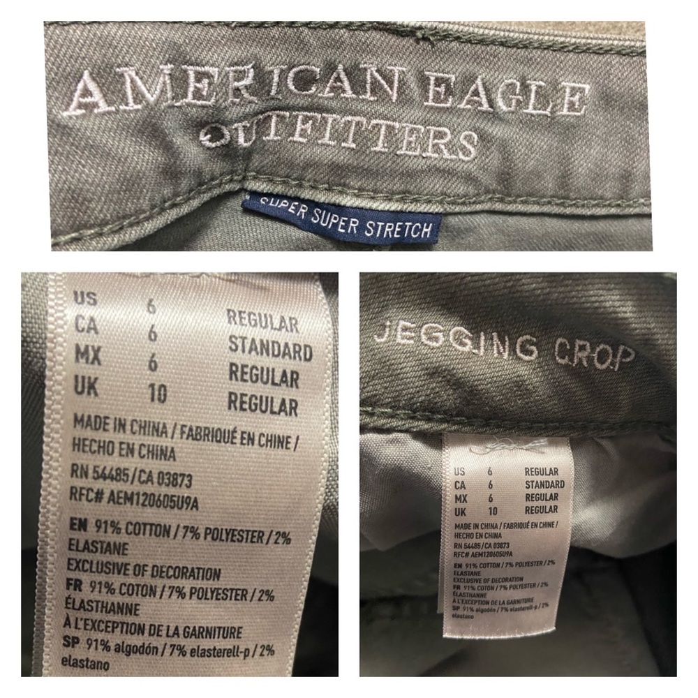 American Eagle Outfitters Super Super Stretch Women’s 6 Jegging Crop - Picture 9 of 11